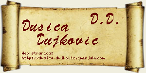 Dušica Dujković vizit kartica